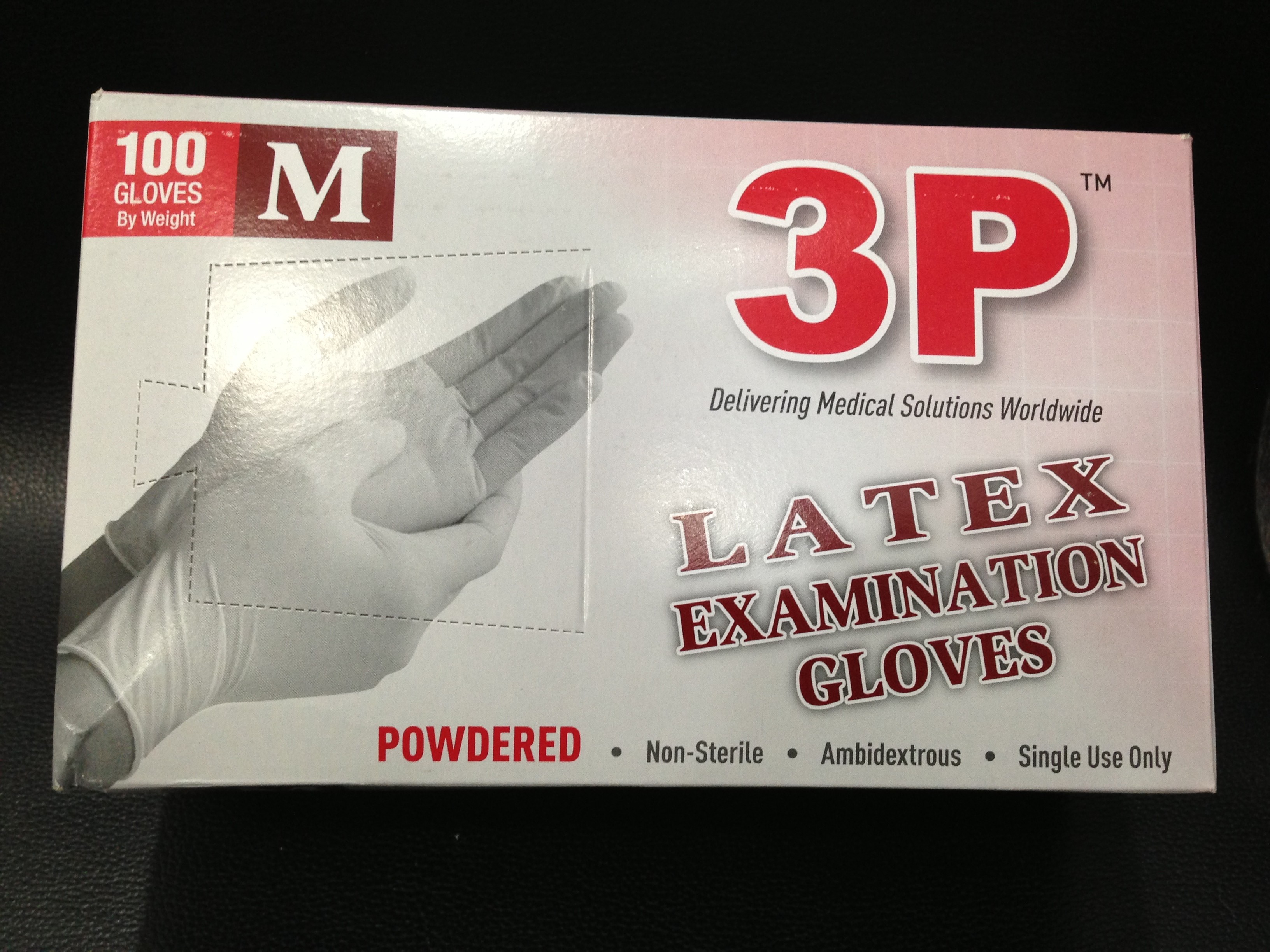 3p latex examination gloves