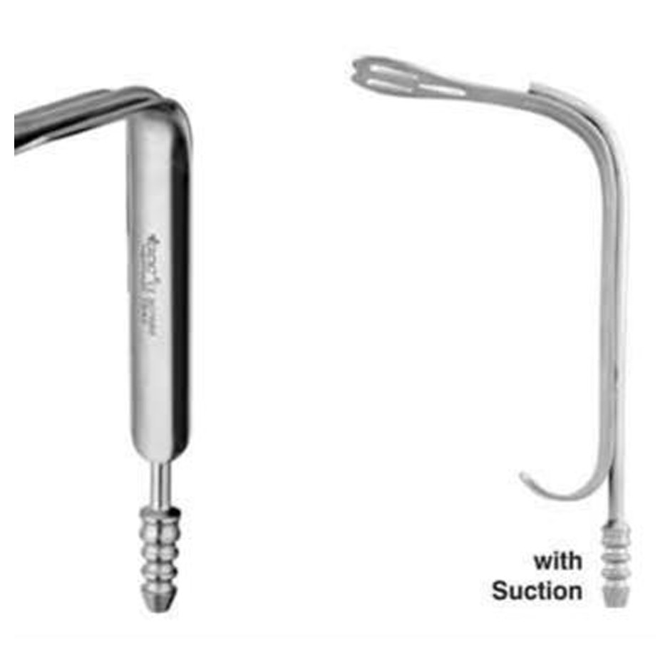 RETRACTORS WEIDER CHEEK & TONGUE DEPRESSOR WITH SUCTION LARGE 15CM CRW2S GDC | DentalMart