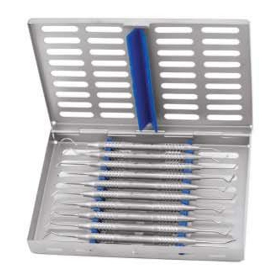 FILLING INSTRUMENTS KIT HOLLOW RING HANDLE SET OF 10 WITH AR CASSETTE FIWC10 4 GDC | DentalMart