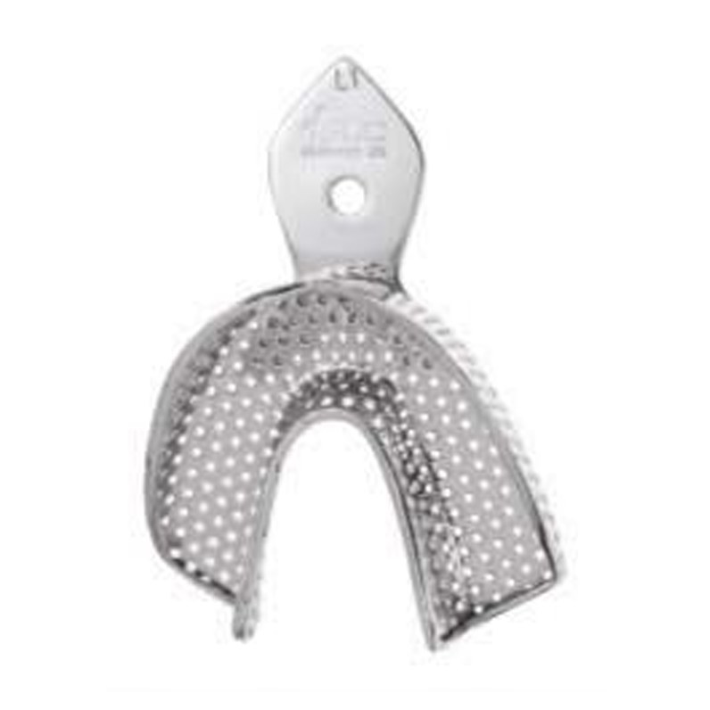 IMPRESSION TRAYS RIMLOCK DENTULOUS PERFORATED LOWER ITRLDPL1 GDC | DentalMart