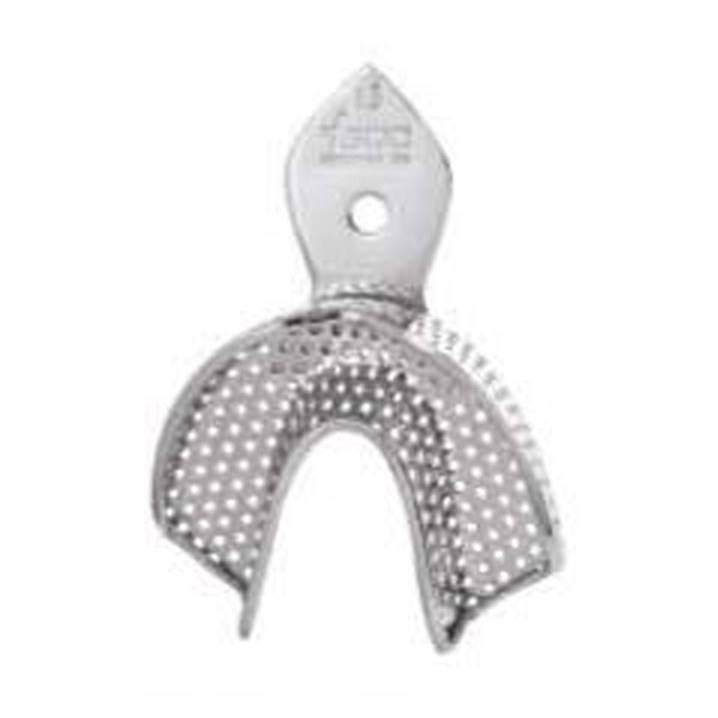 IMPRESSION TRAYS RIMLOCK DENTULOUS PERFORATED LOWER ITRLDPL3 GDC | DentalMart