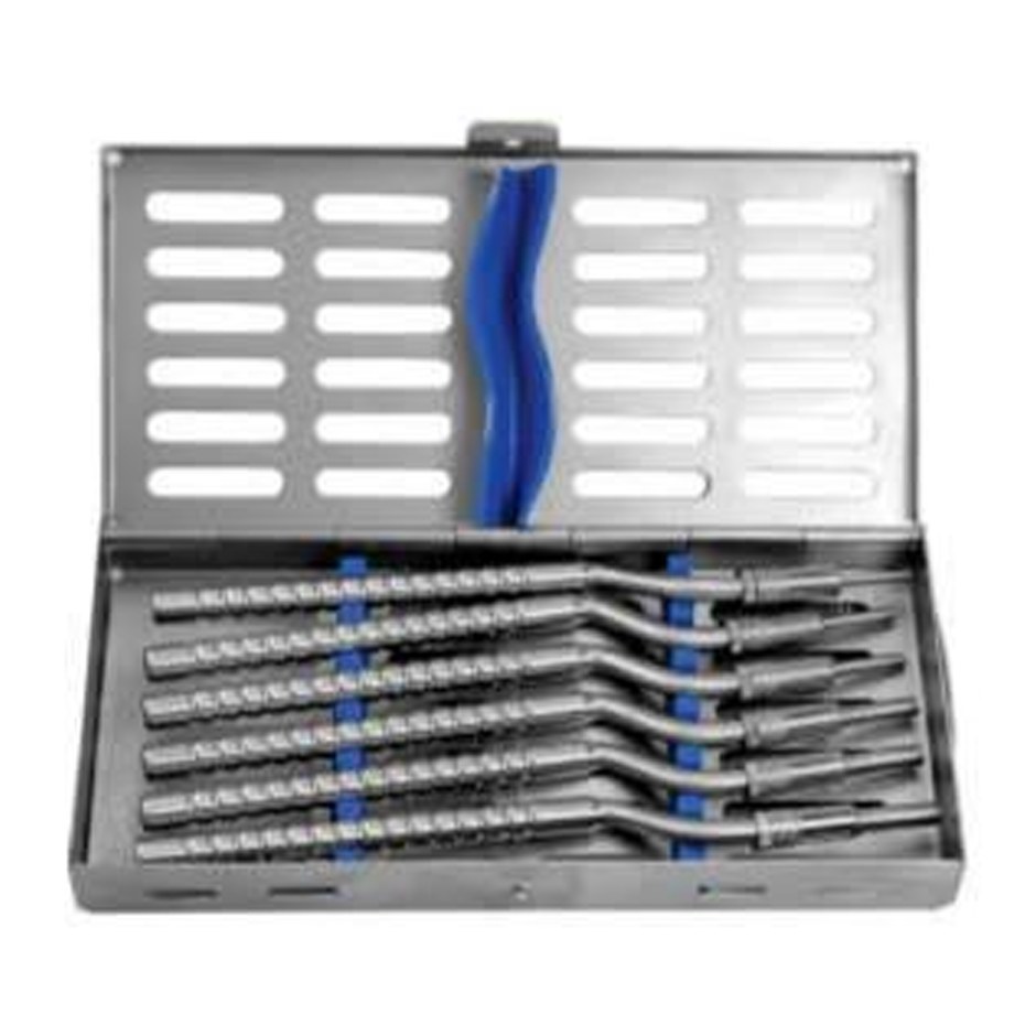 OSTEOTOMES FLAT ANGULATED S/6 WITH INDIAN MAKE CASSETTE OSTMPUAWC6 GDC | DentalMart