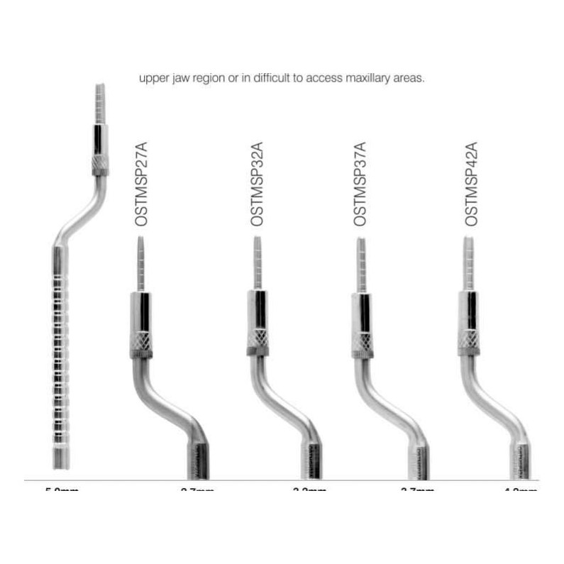 OSTEOTOMES TAPERED CONVEX TIP ANGULATED 5.0MM OSTMSP50A GDC | DentalMart