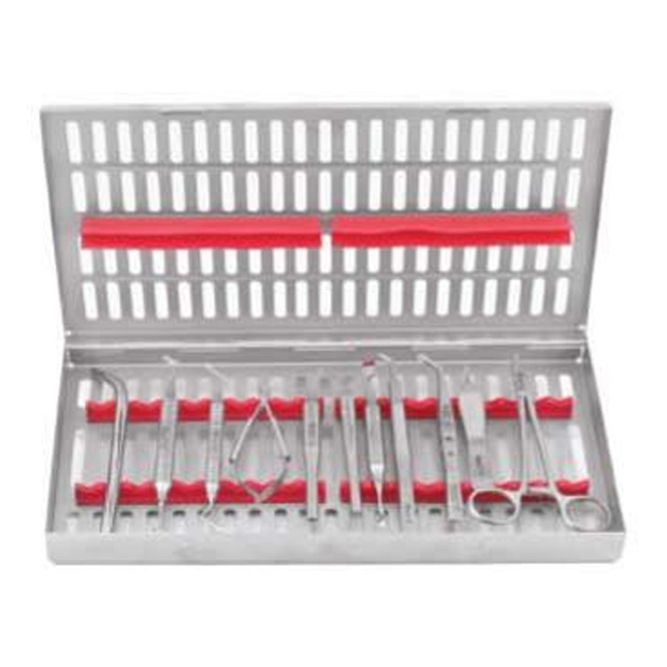 INSTRUMENTS KIT PERIO SURGICAL S/12 CASSETTE PSIWC12 GDC | DentalMart