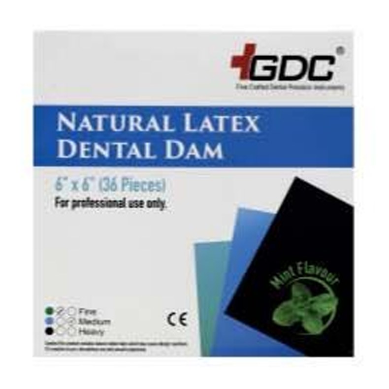 RUBBER DAM SHEET 5"X5" RDLC GDC | DentalMart