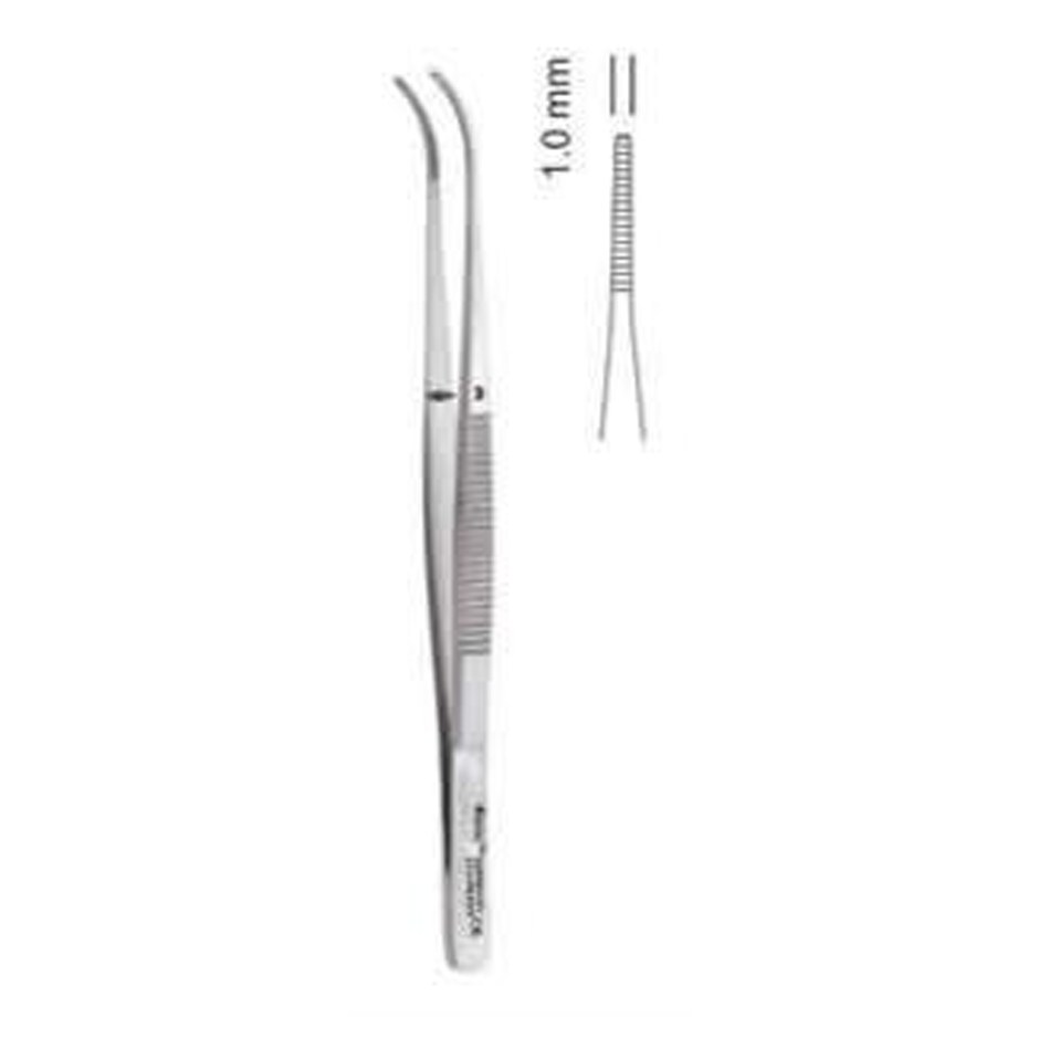 TISSUE FORCEPS SEMKEN SERRATED CURVED 12.5CM TP32 GDC | DentalMart