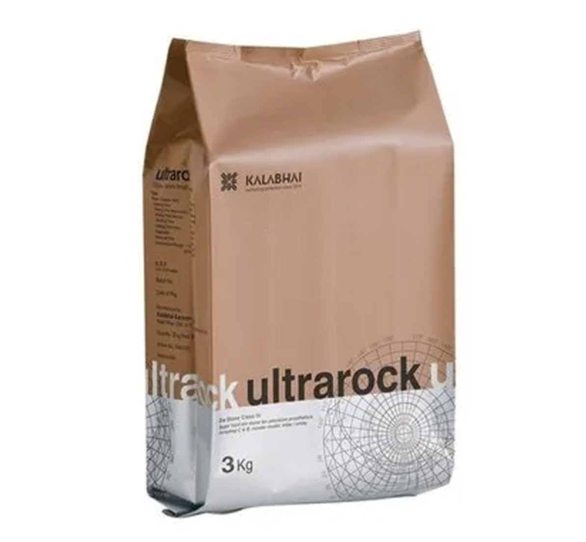Kalabhai Ultra Rock Die (Brown) Stone (3kg) | DentalMart