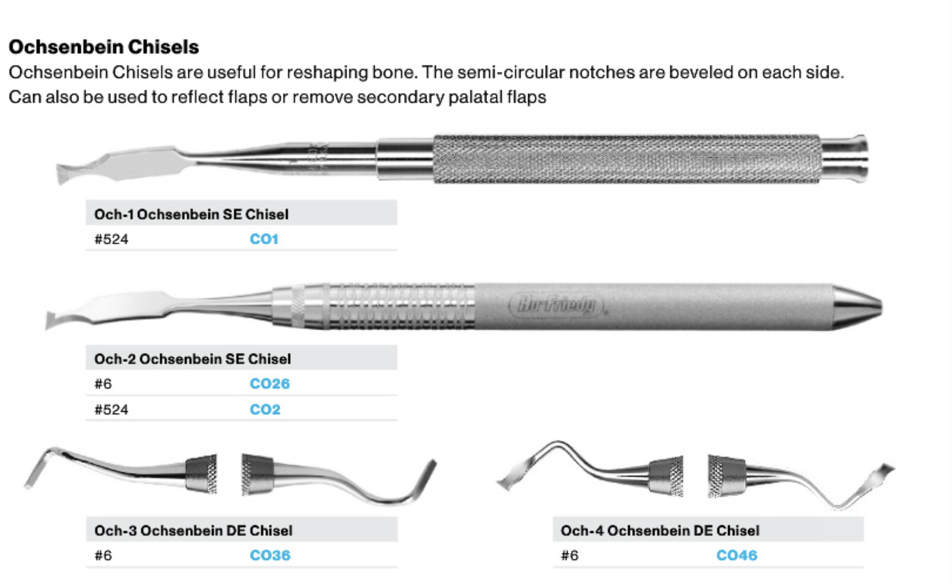 Ochsenbein Periodontal Chisel HUFRIEDY USA - Hu-Friedy | DentalMart